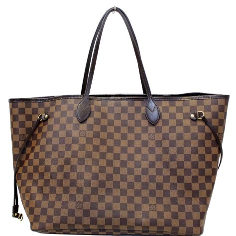 louis vuitton neverfull bag brown.